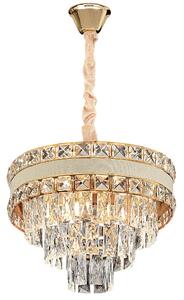 Toolight Toolight, LED křišťálové svítidlo 40cm, 5xE14, G047-CP, zlatá, OSW-08940