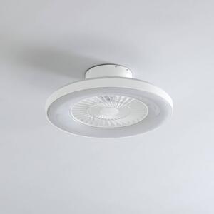 Stropní ventilátor Lindby Smart LED Paavo, bílý, tichý, Tuya