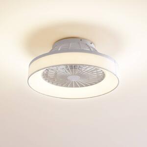 Stropní ventilátor Lindby LED Mace, bílý, tichý, CCT