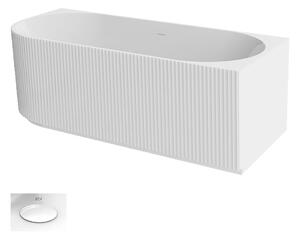 Besco Akrylátová volně stojící vana Denaya 150x75 (170x80) Rozměry (cm): 150x75, Typ a barva výpustě: Click-Clack se šterbinovým přepadem, bílá, Orientace: Pravá