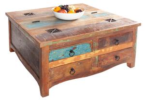 Noble Home Konferenční stolek Karujo, 70 cm, recyklované dřevo