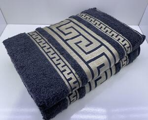 Froté ručník šedý gold 50x90cm TiaHome