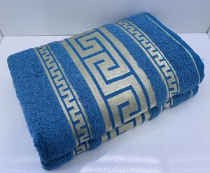 Froté ručník modrý gold 50x90cm TiaHome