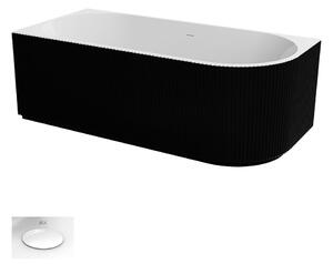 Besco Akrylátová volně stojící vana Denaya BW 150x75 (170x80) Rozměry (cm): 150x75, Typ a barva výpustě: Click-Clack se šterbinovým přepadem, bílá, Orientace: Levá