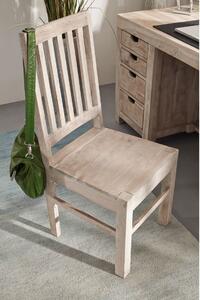 WHITE WOOD Židle, šesťset, maľovaný akát