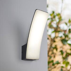 Venkovní nástěnné svítidlo LED Cairo, antracit, plast