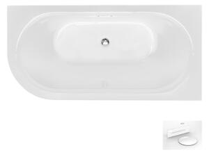 Besco Akrylátová volně stojící vana Avita A-Line CC/SP 150x75 (160x75, 170x75), s přepadem Rozměry (cm): 150x75, Typ a barva výpustě: Alcaplast Click-Clack se šterbinovým přepadem, bílá, Orientace: Pravá