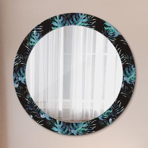 Kulaté zrcadlo s potiskem Exotické listy