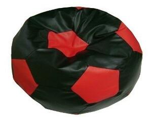 Sedací vak černo červená fotbalový míč