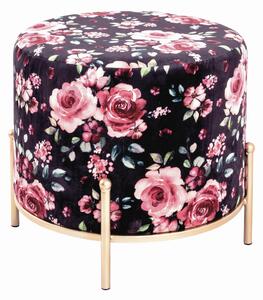 TABURET, kov, textil, kompozitní dřevo, 40/40/40 cm Ambia Home - Taburety