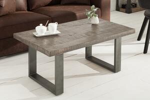 Noble Home Konferenční stolek Kardano, 100 cm, mango, šedá