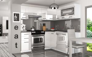 Kuchyňská linka Belini 360 cm bílý lesk s pracovní deskou Lidia Výrobce