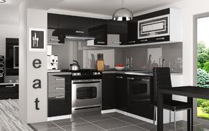 Kuchyňská linka Belini 360 cm černý lesk s pracovní deskou Lidia Výrobce