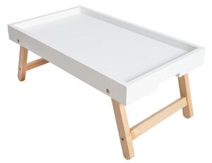 Konferenční stolek Scandus, bílý, dub