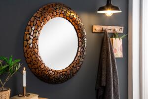 Noble Home Nástěnné zrcadlo Saim mosaic, 82 cm, měděná