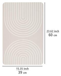 Béžová koupelnová předložka z křemeliny 39x60 cm Nazca – Wenko