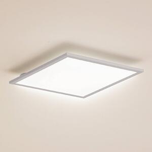 Lindby LED panel Enhife, bílý, 40 x cm, kov, 4 000 K, Bílá / opál, Pracovna / kancelář, Moderní
