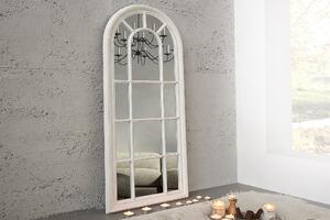 Nástěnné zrcadlo CASTLE, 140 cm, šedá, bílá starožitná