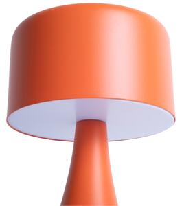 Time for home Oranžová kovová stolní LED lampa Reno