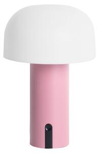 Present time Růžová plastová stolní LED lampa Cecile