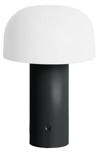 Present time Černá plastová stolní LED lampa Cecile