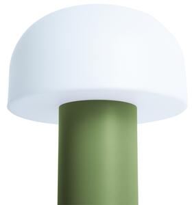 Time for home Zelená plastová stolní LED lampa Cecile