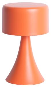 Present time Oranžová kovová stolní LED lampa Reno