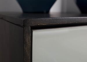 Televizní stolek CHICAGO Mango 240x45x55 tmavě šedý, olejovaný