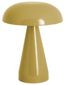 Present time Žlutá kovová stolní LED lampa Rory