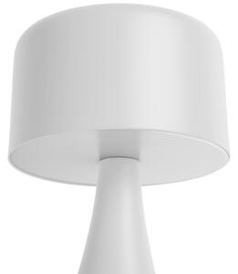 Time for home Bílá kovová stolní LED lampa Reno