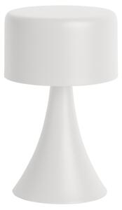 Present time Bílá kovová stolní LED lampa Reno