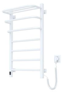 Elektrický sušák na ručníky s termostatem FORTIS 155W 80x48 cm bílá pravá