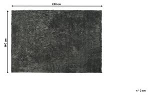 Koberec shaggy 160 x 230 cm tmavě šedý EVREN