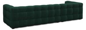 Zelená Rohová sametová pětimístná pohovka Vesta levý roh 320 × 170 × 68 cm WINDSOR & CO