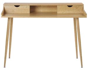 Psací stůl 120 x 60 cm světlé dřevo LENORA