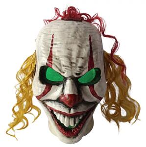 Bílá plastová halloweenská dekorace klaun