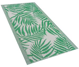 Venkovní koberec KOTA palmové listy zelené 60 x 105 cm