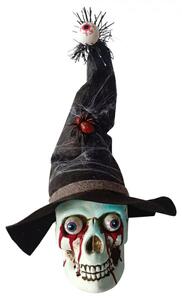 Bílá plastová halloweenská dekorace_5