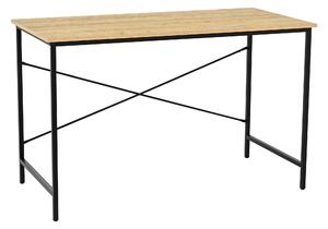 IDEPAR Psací stůl Borga - 120 × 60 cm dekor dub, černá konstrukce