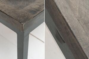 Noble Home Konferenční stolek Imero, 120 cm, mango, šedá