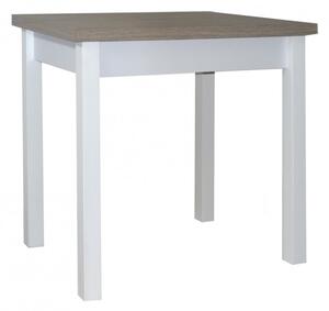Čtvercový jídelní stůl Odise Deska stolu dub lancelot nohy stolu bilé