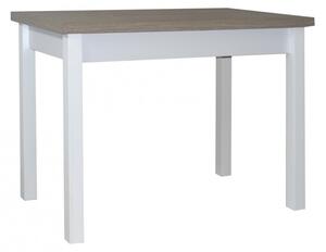 Stůl jídelní Odise 120 x 70 cm Deska stolu dub Sonoma nohy stolu bilé
