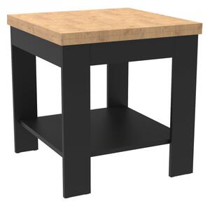 Rozkládací konferenční stolek Shan deska stolu dub lancelot a nohy černé