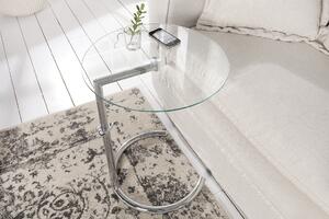 Noble Home Odkládací stolek Kyter, 50-70 cm, stříbrná