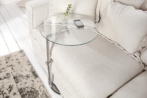 Noble Home Odkládací stolek Kyter, 50-70 cm, stříbrná
