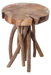 Odkládací stolek Tobaro, 45 cm, teak