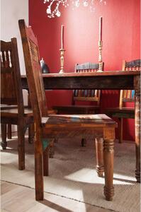 COLORES Židle šesťset, indické lakované staré dřevo