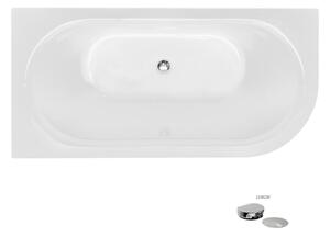 Besco Akrylátová volně stojící vana Avita A-Line CC/NP 150x75 (160x75, 170x75), napouštění přes přepad Rozměry (cm): 160x75, Typ a barva výpustě: McAlpine Click-Clack s napouštěním přes přepad, chrom, Orientace: Levá