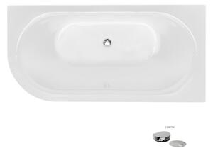 Besco Akrylátová volně stojící vana Avita A-Line CC/NP 150x75 (160x75, 170x75), napouštění přes přepad Rozměry (cm): 150x75, Typ a barva výpustě: McAlpine Click-Clack s napouštěním přes přepad, chrom, Orientace: Pravá
