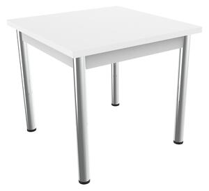 Jídelní stůl čtverec 80 x 80 cm Mosi Alaska bílá
